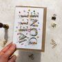 Wildflower Letters Well Done Congratulations Card, thumbnail 4 of 4