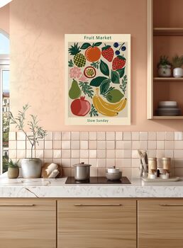 Fruit Market Kitchen Art Print, 3 of 5