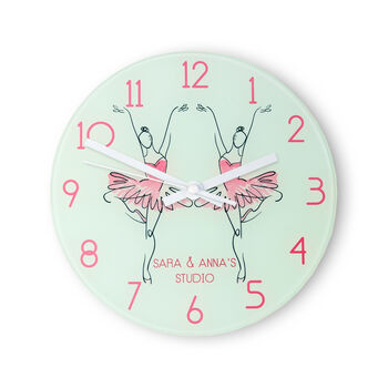 Personalised Ballet Studio Wall Clock, 10 of 10