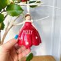 Personalised Ceramic Christmas Fairy Bell Decoration, thumbnail 1 of 4