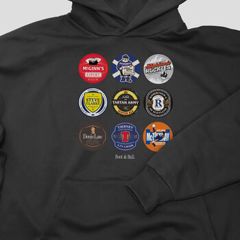 Scotland Football Beer Mats Hoodie, 2 of 6