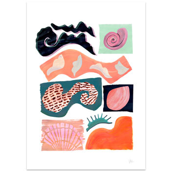 Shell Collection Abstract Print, 3 of 7