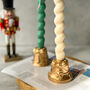 Christmas Candle Stick Holders With Gingerbread Detail, thumbnail 3 of 7