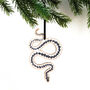Reptilia Adder Wooden Hanging Decoration, thumbnail 1 of 4