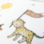 Personalised Framed Safari Baby Animal Parade Picture, thumbnail 5 of 12