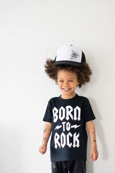 Born To Rock Kids T Shirt, 6 of 7