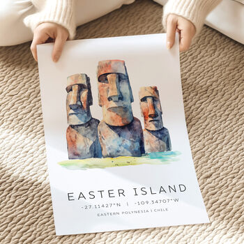 Easter Island Chile Travel Destination Art Print, 3 of 7