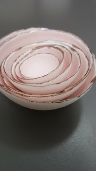 Set Of Seven Fine Bone China Nesting Bowls In Pink, 2 of 8