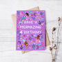Mermaid Birthday Card, Girls 4th Birthday Card, thumbnail 1 of 3