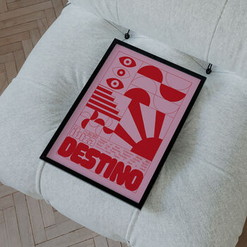 Destino Ibiza Club Print | Poster | Wall Art | Geometric | Dj | Clubbing | Patterned | Bauhaus | Print | House Music, 5 of 8