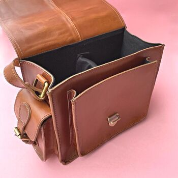 Personalised Buffalo Leather Camera Bag, 11 of 11