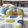 Four Colour Spot Crochet Blanket Kit, thumbnail 1 of 12