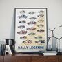 Rally Legends Print, thumbnail 1 of 2