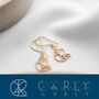 Personalised Name Logo Earrings, thumbnail 5 of 6