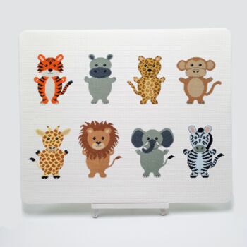 Safari Animals Cross Stitch Kit, 3 of 12