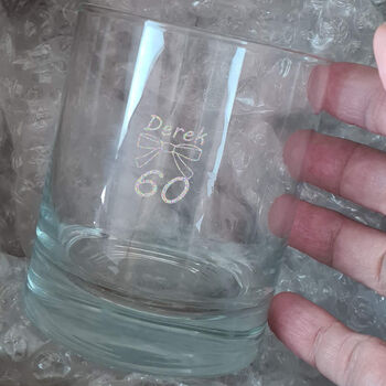 60th Birthday Whisky Glass, 5 of 7