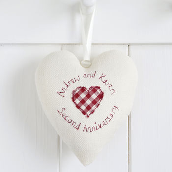 Personalised Wedding Anniversary Heart Gift, 4 of 12
