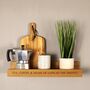 Personalised Oak Floating Ledge Shelf – Handmade Father’s Day Gift For Home Office, thumbnail 2 of 8