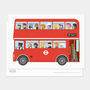 London Bus Postcard, thumbnail 1 of 1