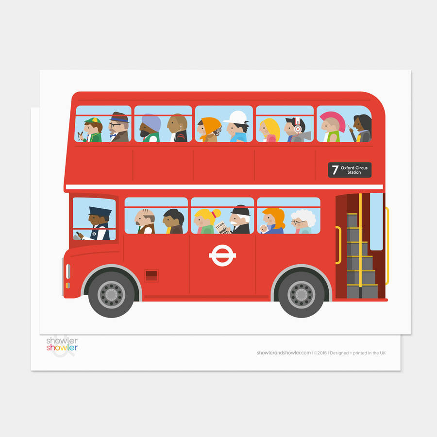 London Bus Postcard