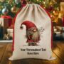 Personalised Christmas Gonk Gnome Gift Sack, thumbnail 3 of 12