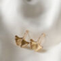18k Gold Ginkgo Leaf Dangle Earrings, thumbnail 1 of 2