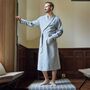 Men's 'Chalk' Stripe Brushed Cotton Robe, thumbnail 2 of 5