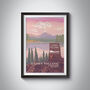 Lassen Volcanic National Park USA Travel Poster Print, thumbnail 1 of 8