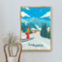 La Rosière Ski Resort France Travel Poster Art Print, thumbnail 5 of 8