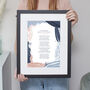Modern Abstract Personalised Poem Print, thumbnail 5 of 7