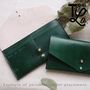 Hand Painted Leather Envelope Purse, thumbnail 3 of 12