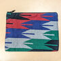 Handwoven Nepali Dhaka Purse, Fair Trade Zipper Pouches, Colourful Bags, thumbnail 6 of 9