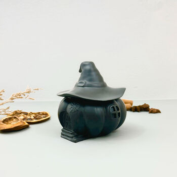 Decorative Black Witch House Bowl Halloween Decoration, 2 of 10