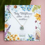 Inky Forget Me Not Birch And Silver Necklace, thumbnail 9 of 12