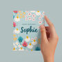 Ditsy Floral Personalised Tote Bag Birthday Gift, thumbnail 3 of 4
