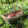 Kew Willow Garden Trug Basket | Antique Wash, thumbnail 1 of 5