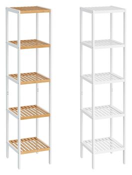 Five Tier Bamboo Storage Shelf Unit, 7 of 7