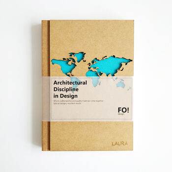 Handcrafted World Map Travel Notebook, 2 of 7