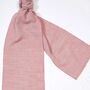 Extra Long Dusky Pink Scarf, thumbnail 1 of 3