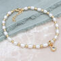 Personalised Birthstone And Freshwater Pearl Bracelet, thumbnail 2 of 8