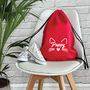 Kids Personalised Cat Drawstring Bag, thumbnail 6 of 7