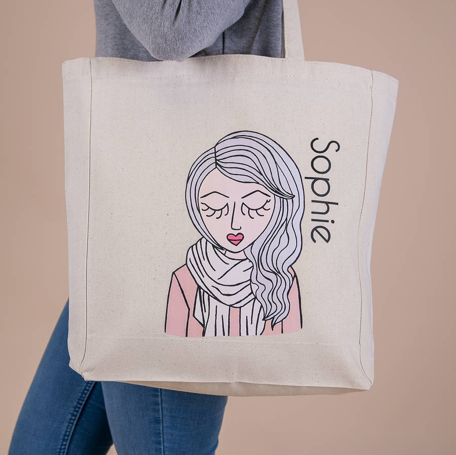 Personalised 'Miss Pretty Chic' Custom Tote Bag By Syd&Co ...