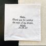 Mother Of The Groom Embroidered Handkerchief, thumbnail 1 of 2