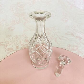 Vintage Decorative Cut Glass Crystal Perfume Bottle ~ 19, 6 of 7