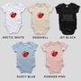 Organic Cotton Love Bug Baby Grow, thumbnail 4 of 5