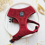 Burgundy Red Cord Dog Harness, thumbnail 1 of 6