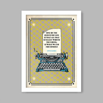 Lewis Carroll Literary Quote Print, 4 of 4