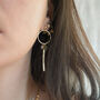 Gravity Earrings 14k Gold Filled And Herkimer Diamonds, thumbnail 8 of 8