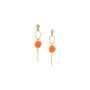 Gold Plated Crystallized Drop Earrings, thumbnail 2 of 3