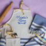 Personalised Cotton Apron Tea Towels, Gift For Mums, thumbnail 9 of 12